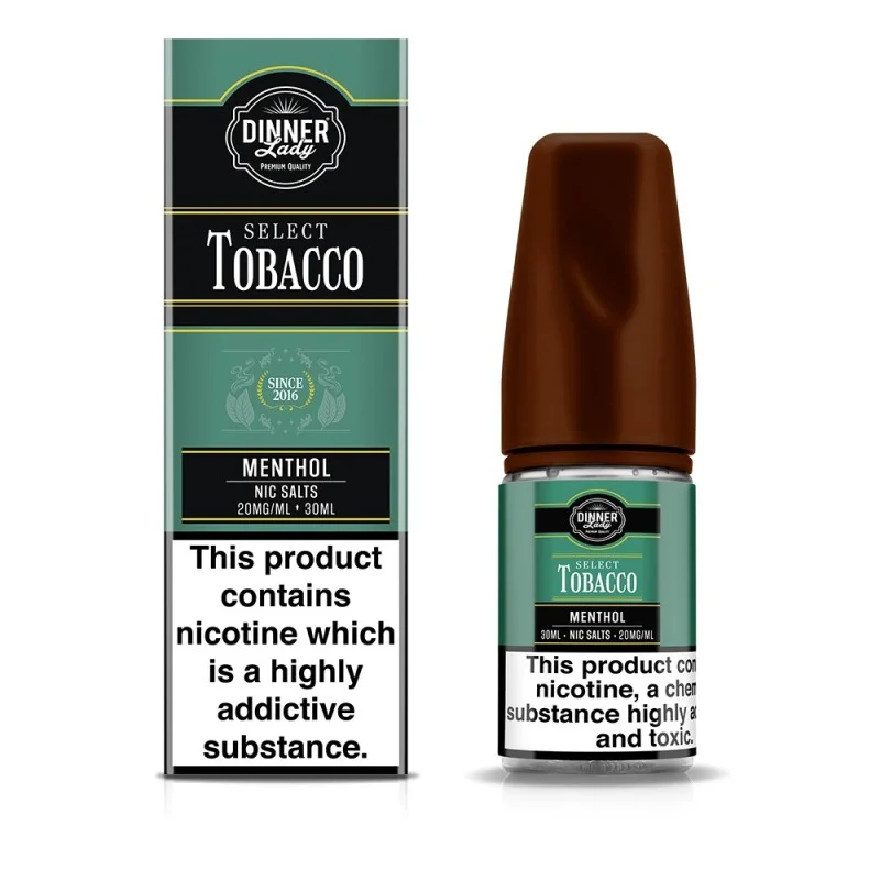 Dinner Lady Select Tobacco Menthol Salt Likit Dinner Lady Select Tobacco Menthol Salt Likit